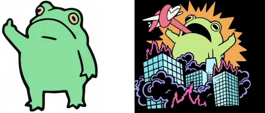 Frick Frog&Kaiju Frog插画